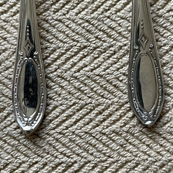 Vintage Made In England Two Silver Plated Espresso Spoons - Picture 2 of 7